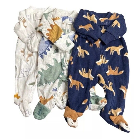 Carters Child of Mine Premie Set Of Three Onsies - Picture 1 of 4
